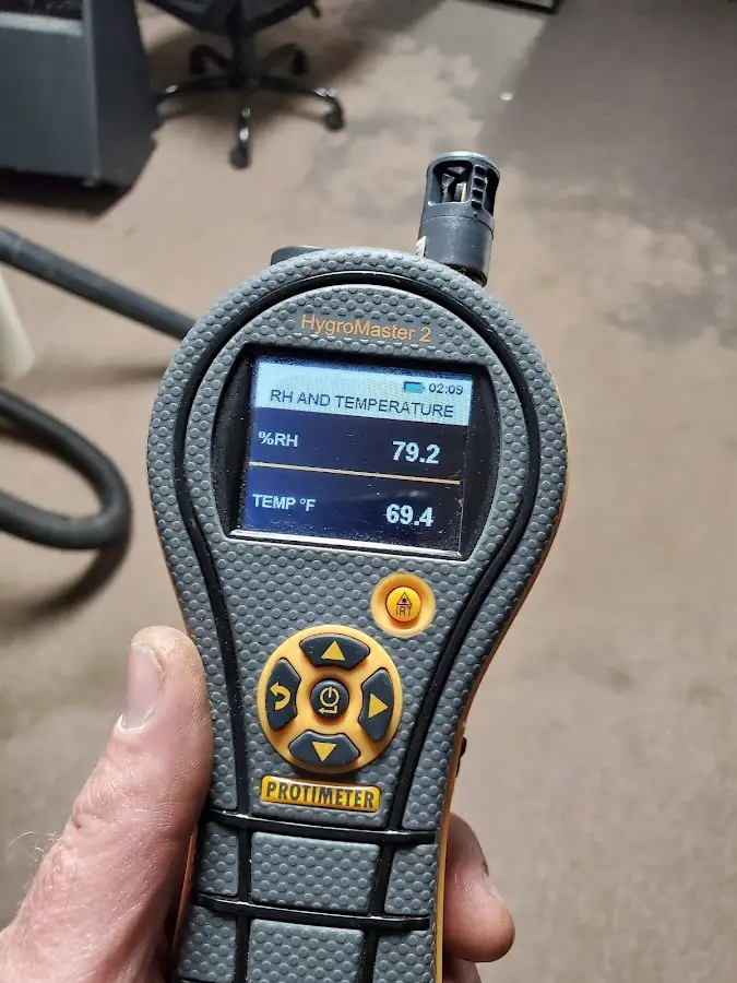 Moisture meter humidity assessment for Fire & Smoke Damage Restoration in Attleboro